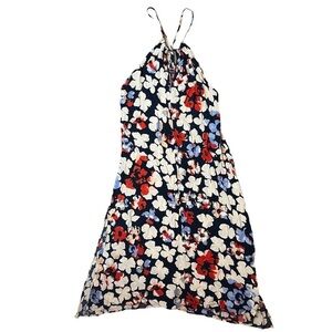 Q2 Collection Womens Navy Floral MIDI Dress 4